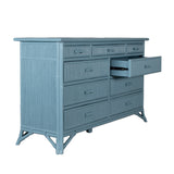Pencil Rattan Nine-Drawer Dresser