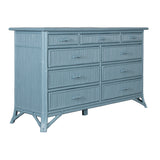 Pencil Rattan Nine-Drawer Dresser
