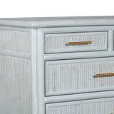 Pencil Rattan Nine-Drawer Dresser