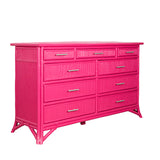 Pencil Rattan Nine-Drawer Dresser