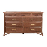 Pencil Rattan Nine-Drawer Dresser