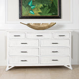 Pencil Rattan Nine-Drawer Dresser