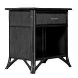 Pencil Rattan One-Drawer Nightstand