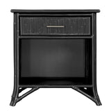 Pencil Rattan One-Drawer Nightstand