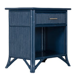 Pencil Rattan One-Drawer Nightstand