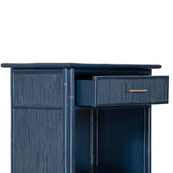 Pencil Rattan One-Drawer Nightstand