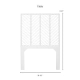 Ready To Ship - Liam Twin Headboard in Seaside Blue