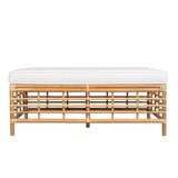 Ready To Ship - Luna Cocktail Ottoman in Natural