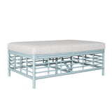 Ready To Ship - Luna Cocktail Ottoman in Seaside Blue