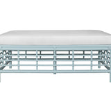 Ready To Ship - Luna Cocktail Ottoman in Seaside Blue