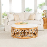 Ready To Ship - Lillian Cocktail Ottoman in Seaside Blue