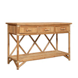 Pencil Rattan Console Table