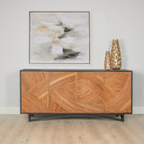 Swirl Rattan Console Table