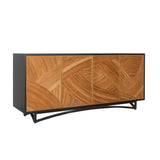 Swirl Rattan Console Table
