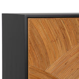 Swirl Rattan Console Table