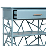 Ready To Ship - Tiffany End Table in Azul
