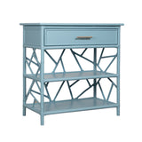 Ready To Ship - Tiffany End Table in Azul