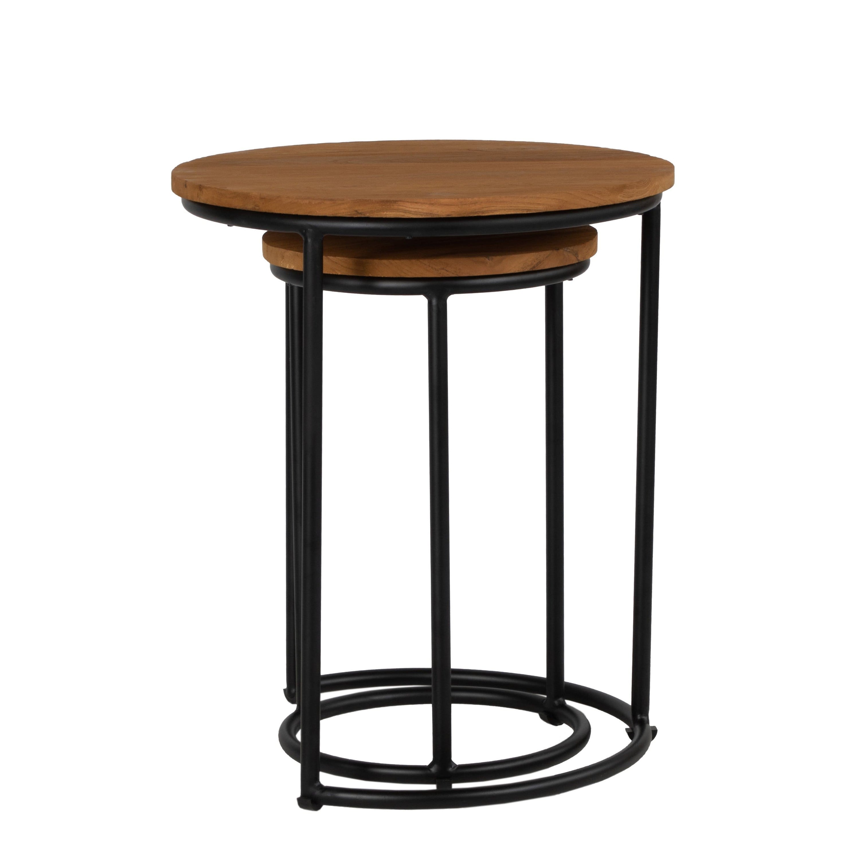 David Francis Quick Ship! Sunset Round Nesting Tables David Francis