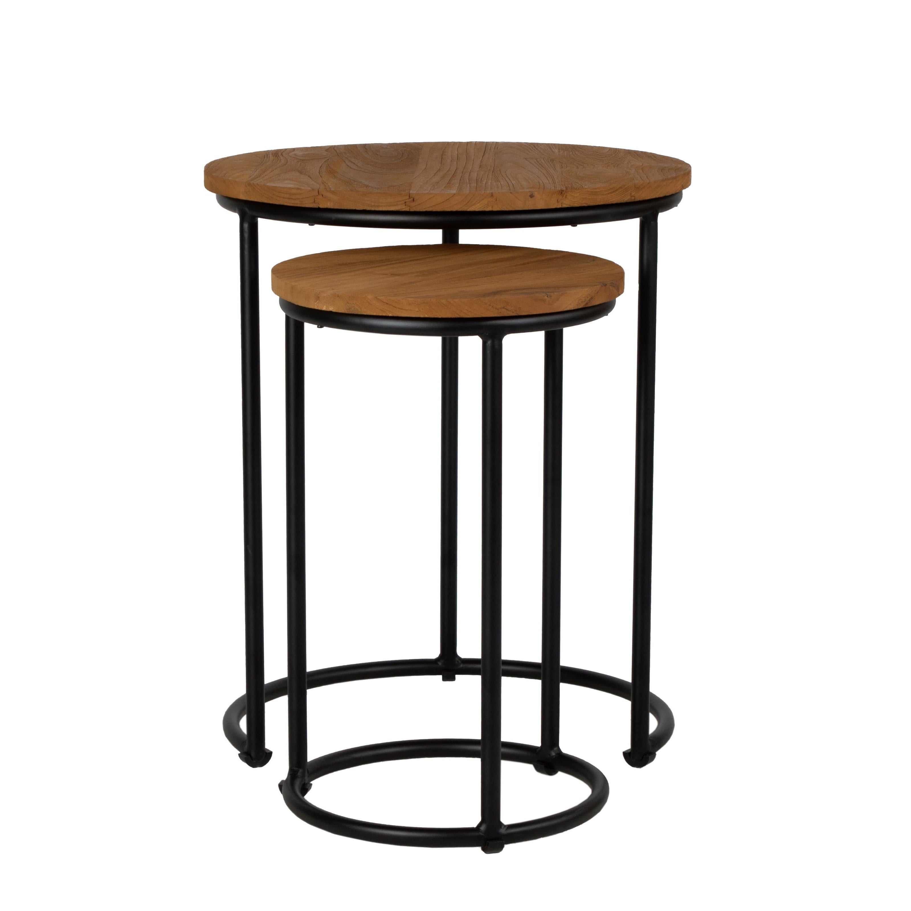 Quick Ship! Sunset Round Nesting Tables-Occasional Tables-David Francis