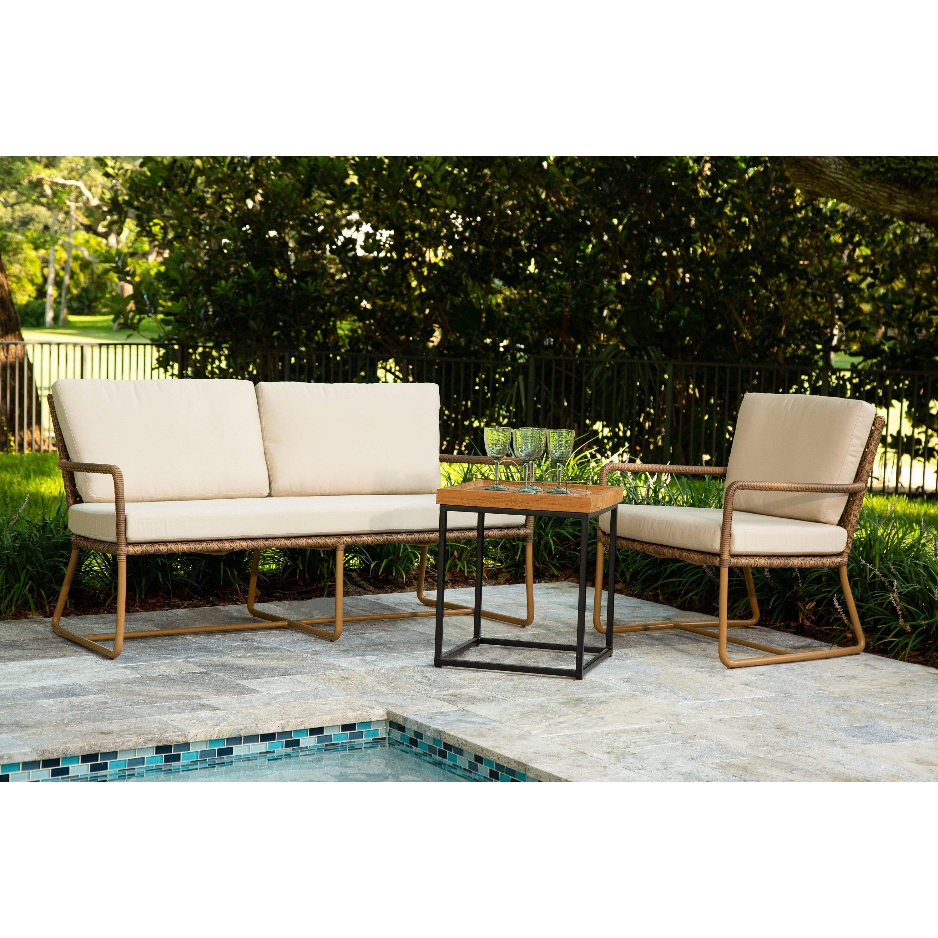 Bay Lounge Chair-Outdoor Loveseats-David Francis