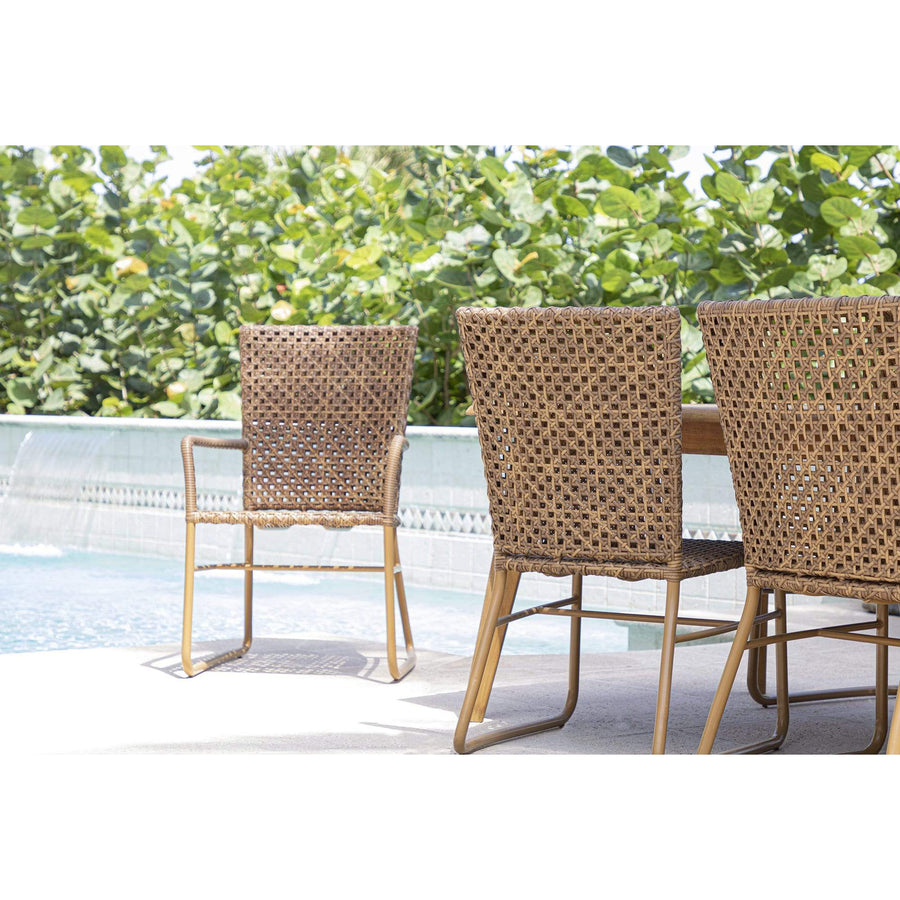 Quick Ship! Bay Armchair-Outdoor Dining Chairs-David Francis