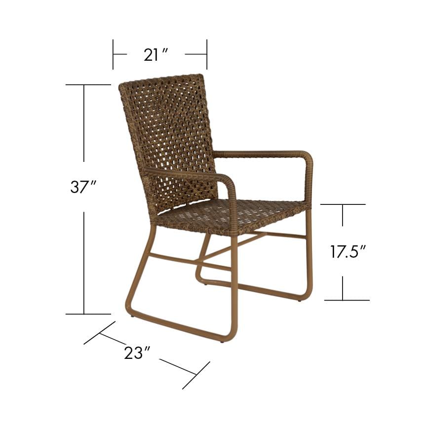 Quick Ship! Bay Armchair-Outdoor Dining Chairs-David Francis