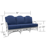 Chippendale Outdoor Sofa-Outdoor Sofas-David Francis