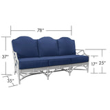 Chippendale Outdoor Sofa-Outdoor Sofas-David Francis