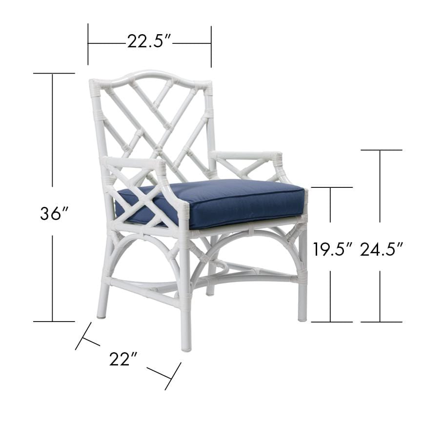 Chippendale Outdoor Dining Armchair-Outdoor Dining Chairs-David Francis