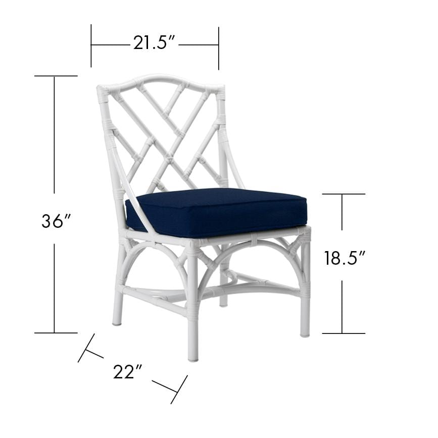 Chippendale Outdoor Dining Side Chair-Outdoor Dining Chairs-David Francis