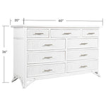 Pencil Rattan Nine-Drawer Dresser-Chests & Dressers-David Francis