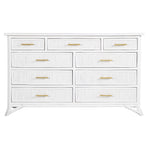 Pencil Rattan Nine-Drawer Dresser-Chests & Dressers-David Francis