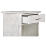 Pencil Rattan One-Drawer Nightstand-Chests & Dressers-David Francis
