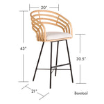 Madrid Stool-Barstools-David Francis