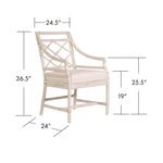 X & Diamond Armchair-Dining Chairs-David Francis