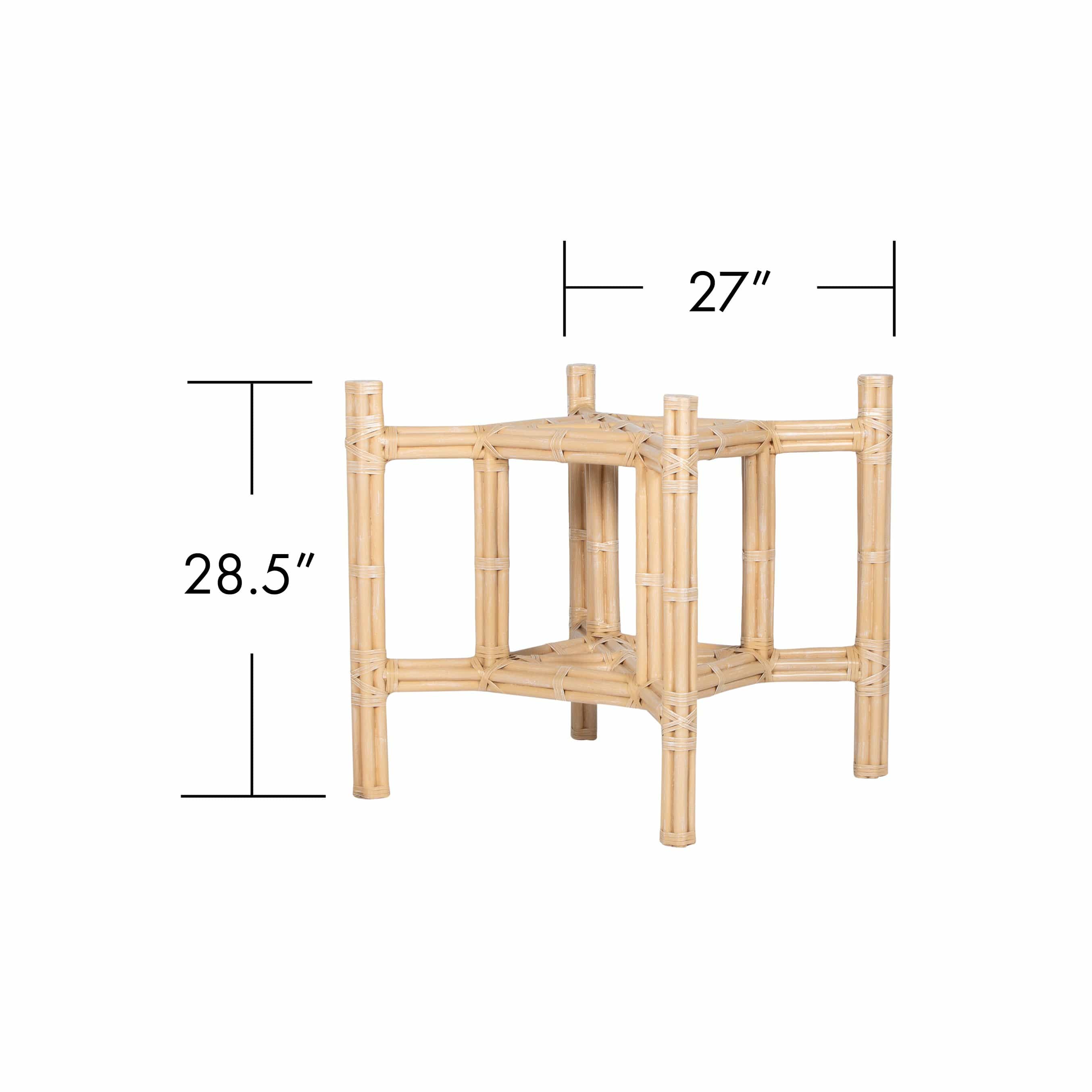 Square Rattan Table Base-Table Bases-David Francis