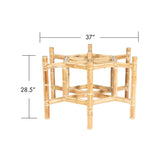 Hex 37" Table Base-Table Bases-David Francis