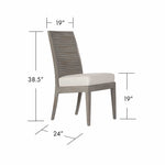 Stacked Bamboo Side Chair-Dining Chairs-David Francis