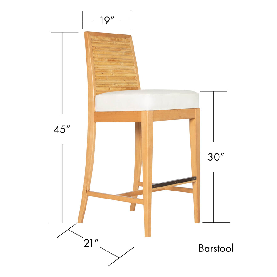 Stacked Bamboo Stool-Barstool + Counter Stool-David Francis