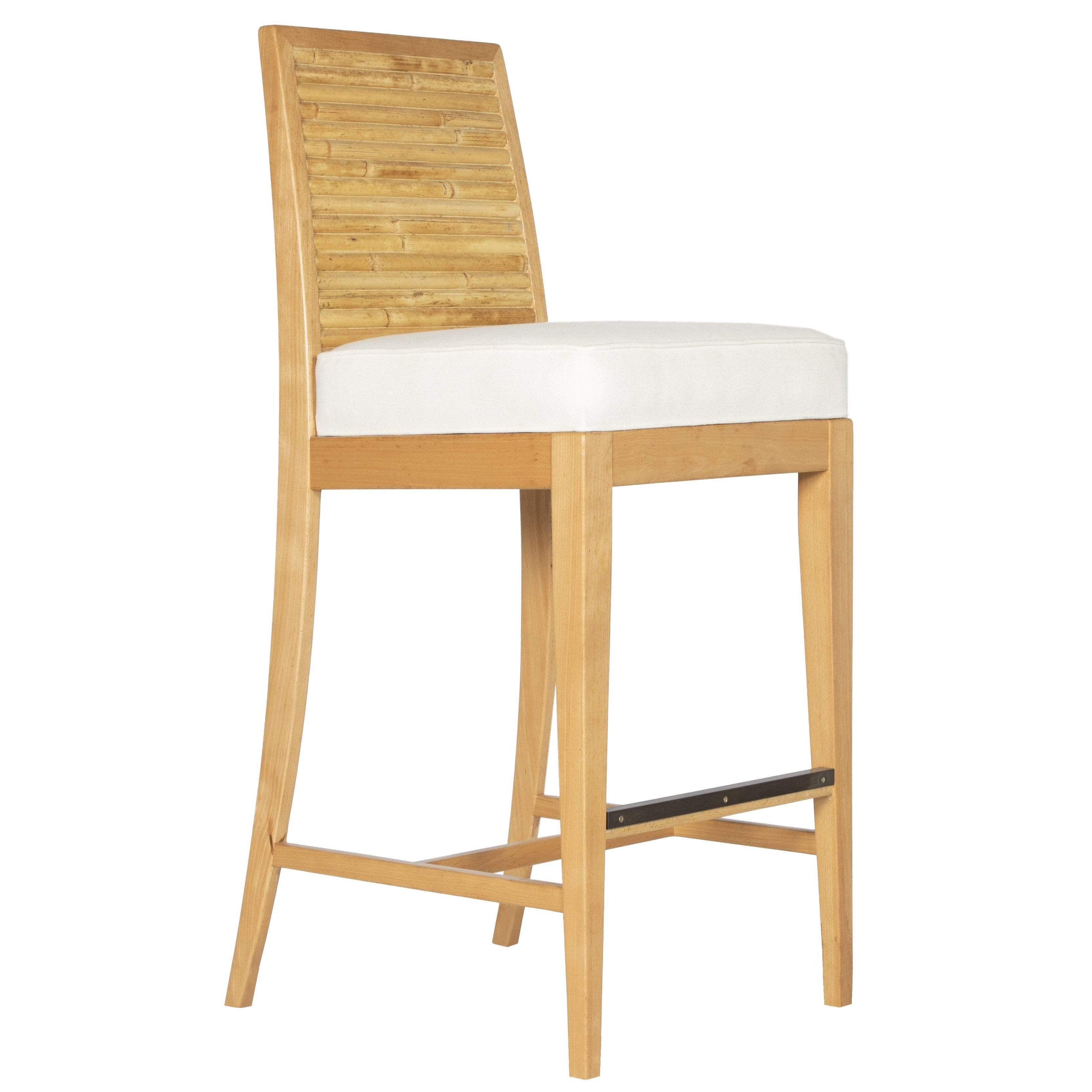 Stacked Bamboo Stool-Barstool + Counter Stool-David Francis