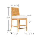 Stacked Bamboo Stool-Barstool + Counter Stool-David Francis