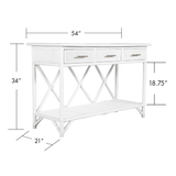Pencil Rattan Console Table