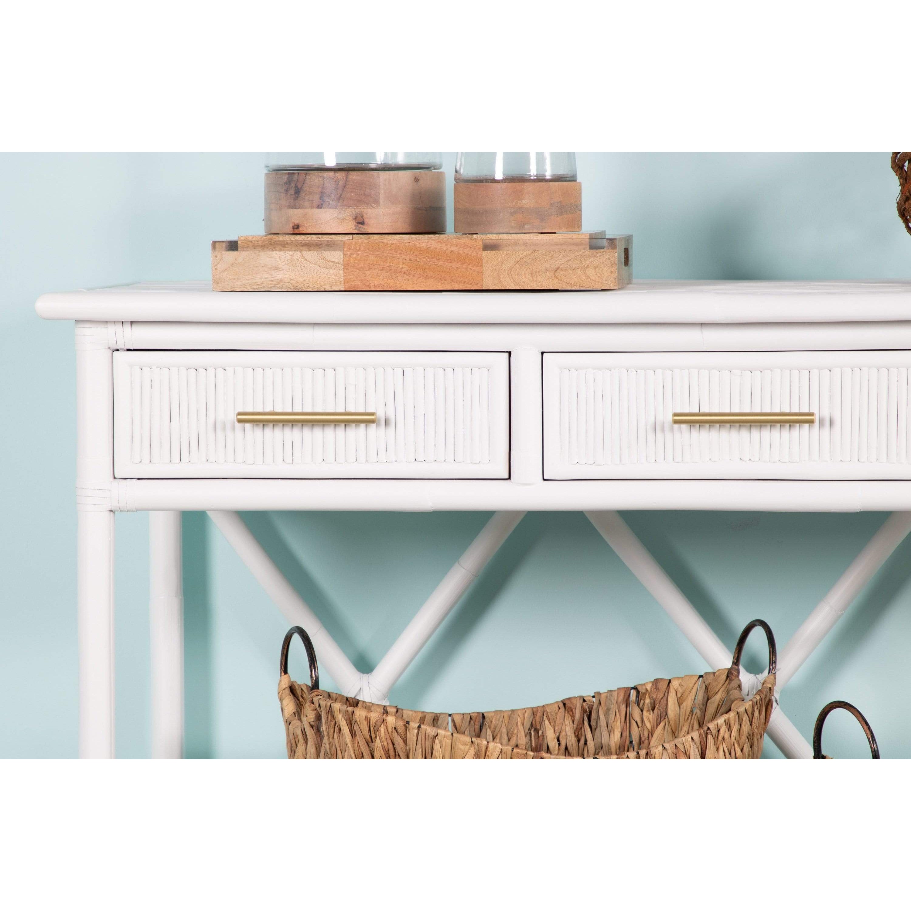 Pencil Rattan Sideboard-Occasional Tables-David Francis