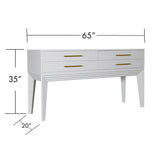 Ready To Ship - Barcelona Console Table In White