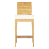 Stacked Bamboo Stool-Barstool + Counter Stool-David Francis