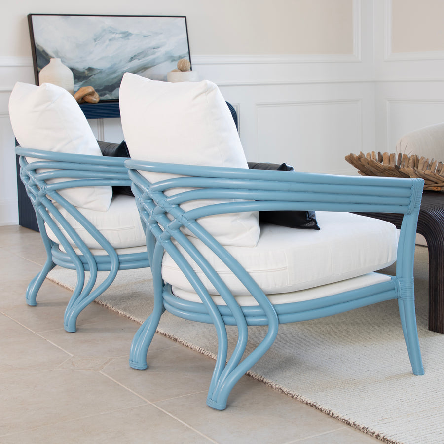 Ready To Ship - Mariner Lounge Chair in Azul