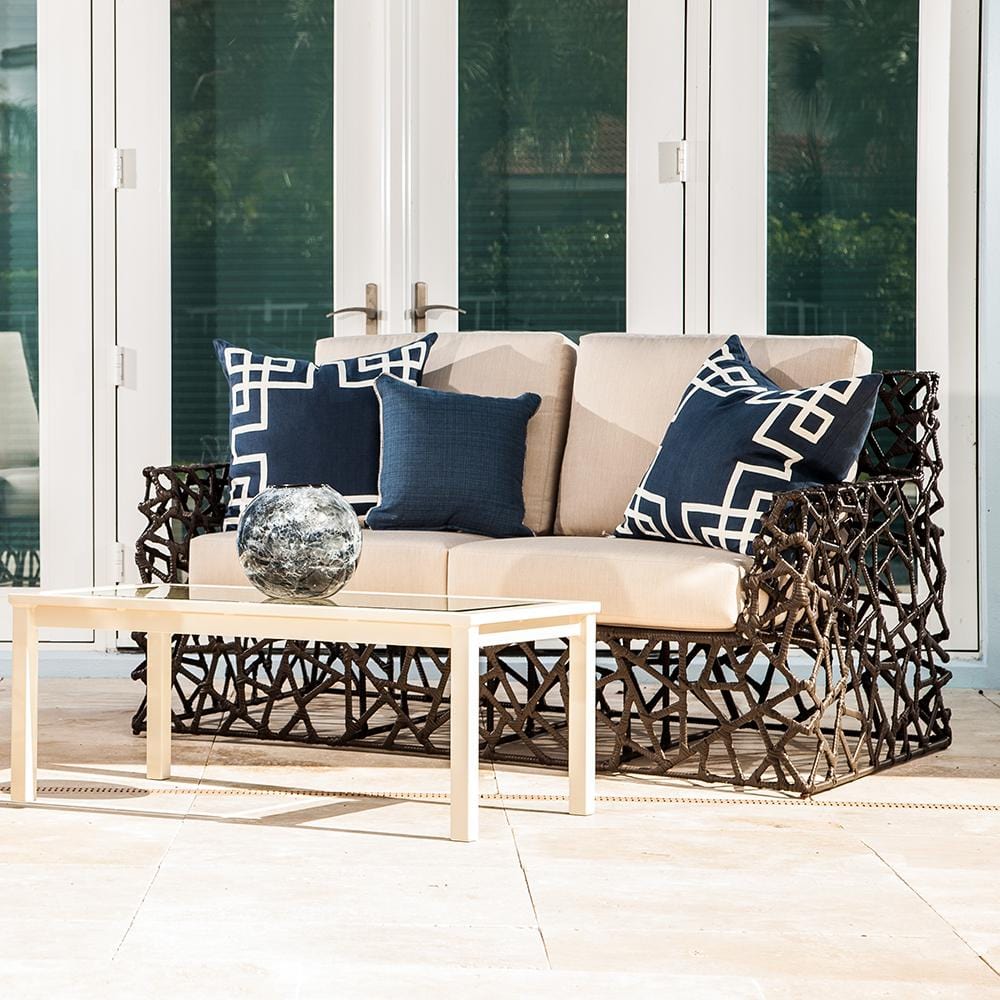 Captiva Loveseat-Outdoor Lounge Chairs-David Francis