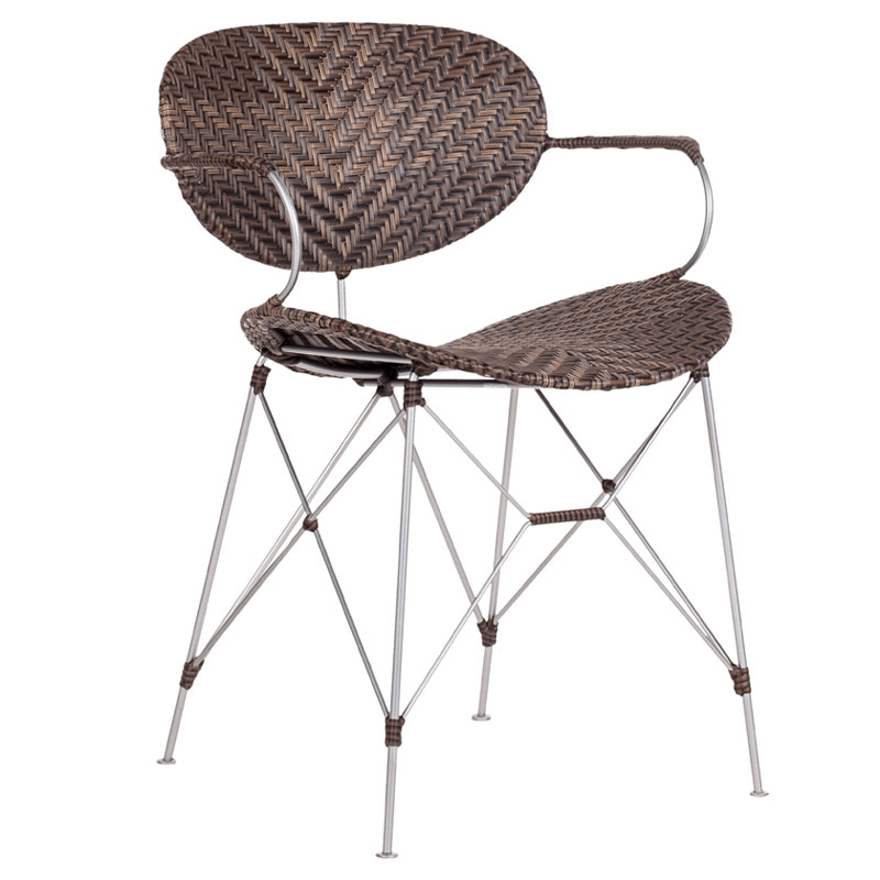 Quick Ship! Sapporo Outdoor Armchair-Outdoor Dining Chairs-David Francis